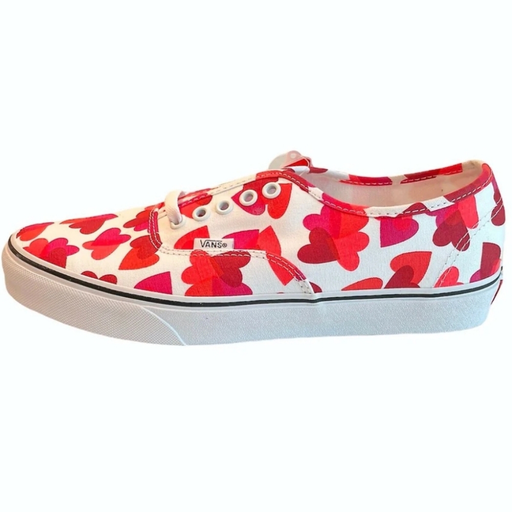 Vans Classic Womens Valentine Hearts Sneakers Women's Size 6, Like New